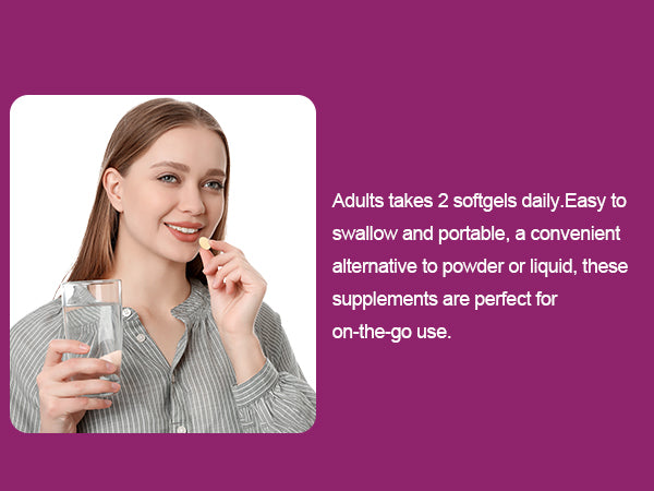 Multi Collagen Peptides Softgel for Women & Men - Type I, II, III, V, X - Hydrolyzed Collagen Peptides with Biotin, Vitamin C & Hyaluronic Acid - Support Skin, Hair, Nail & Joint - Non-GMO